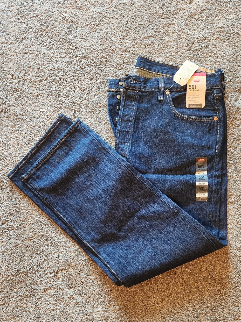 Levi's Indigo Straight Leg Women's 501 Jeans